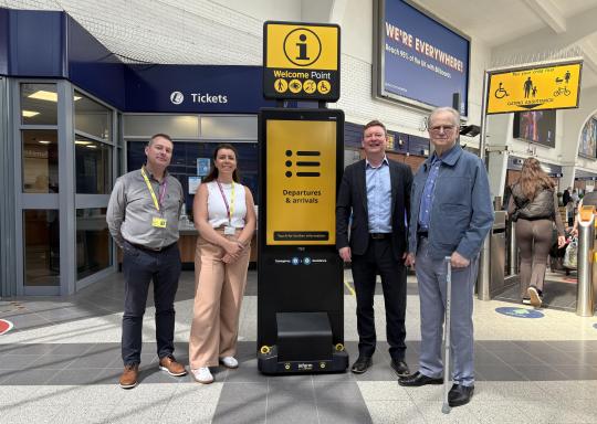 Stephen Brookes at welcome point